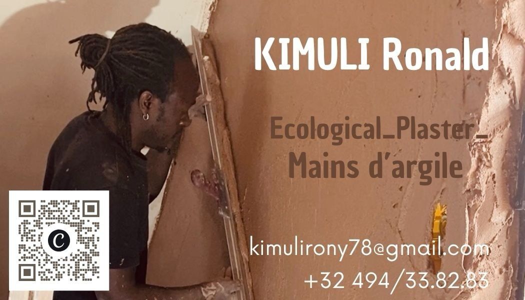 Carte de visite de Kimuli Ronald, Mains d'argile